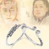Monkey King Style White Copper Silver-Plated Bracelet - Unisex Trendy Couple Design by Zhu Yilong