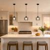 E26 E27 Base Ceiling Chandelier Black Ceiling Lamp Industrial Style Pendant Light  Kitchen Island
