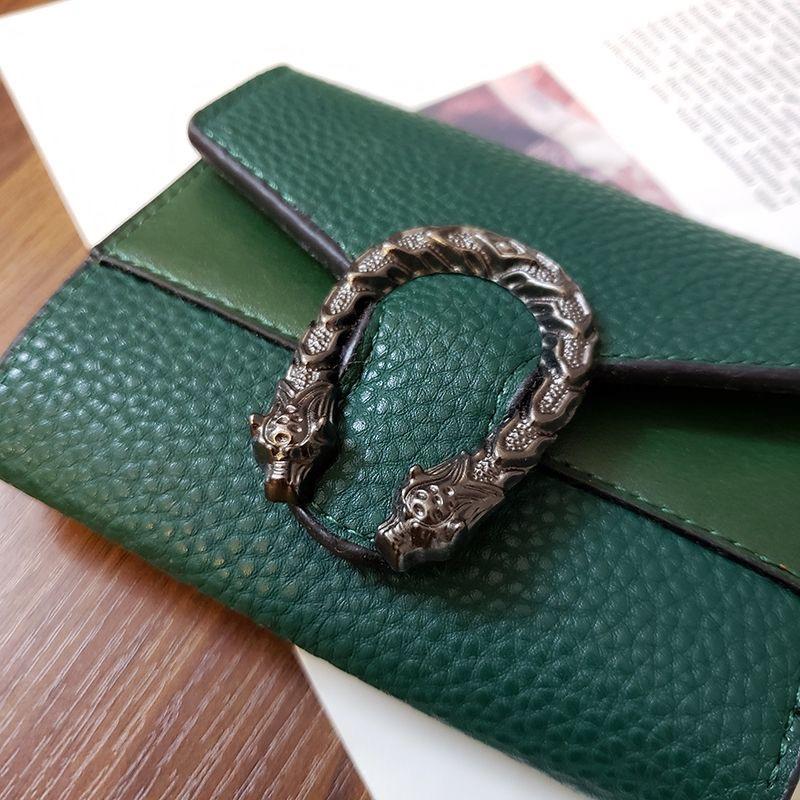 Сплошной цвет Wine God, женский кошелек, женский короткий тройной маленький кошелек, женский кошелек для монет, кошелек Диониса, сумка для карт, кожаный зажим