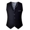 Men's Autumn Suit Vest for Groomsmen - Business & Wedding Tuxedo Waistcoat