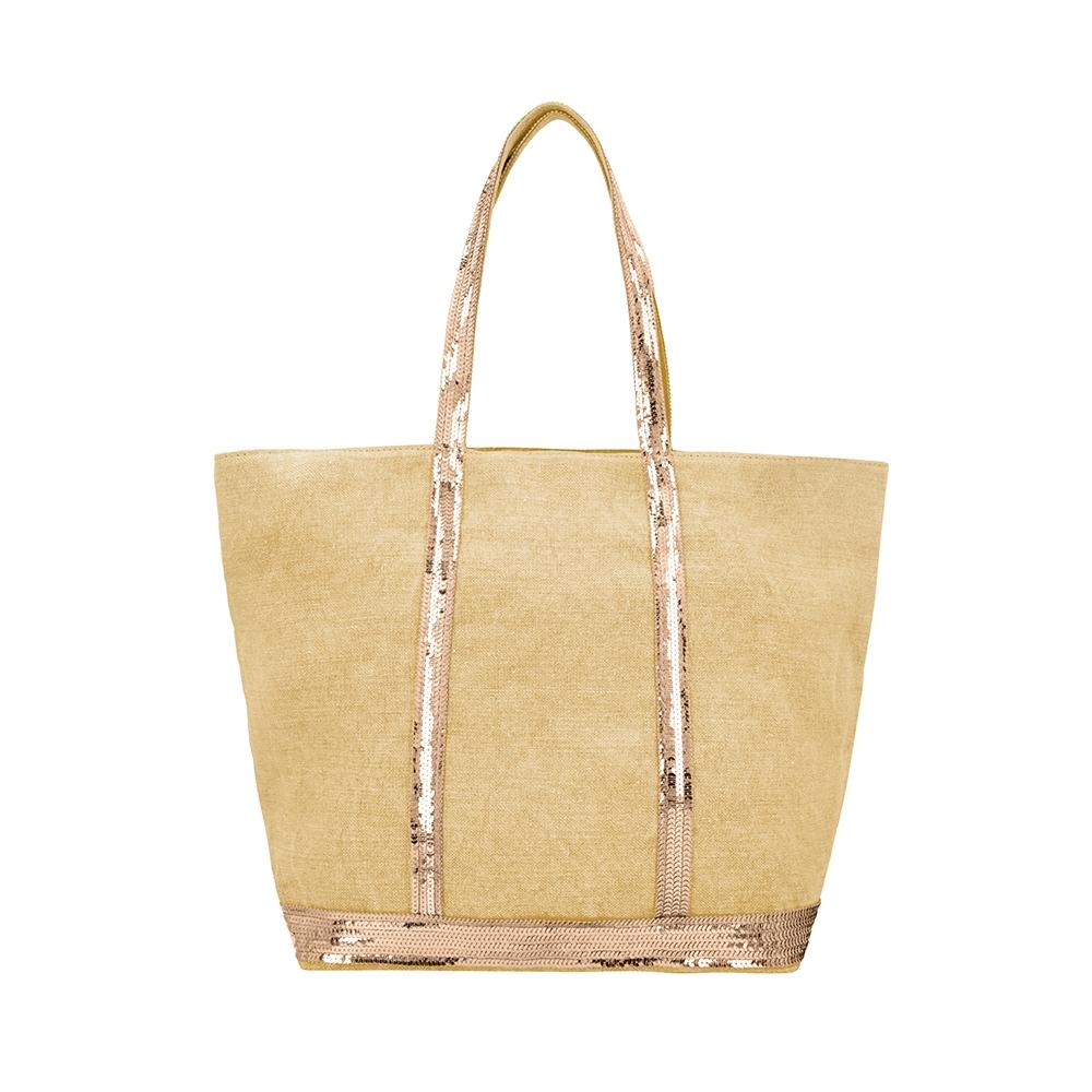 Vanessabruno Cabas Sequin Linen Tote Bag Large L V40409 248