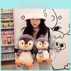 Penguin Plush Scarf Toys Children Cute Cartoon Birthday Holiday Gifts Dolls