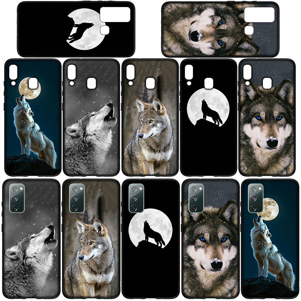 Cover for iPhone 16 15 Xiaomi Redmi Note 14 13 12 11 Pro Max X 8 9 16e Samsung Galaxy S25 S24 S23 Moto A4 OPPO Huawei Stalking Wolf Art Phone Case