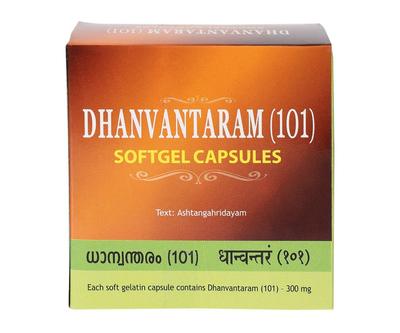 Дханвантарам 101 (100 кап, 300 мг), Dhanvantaram 101 Softgel Capsules,