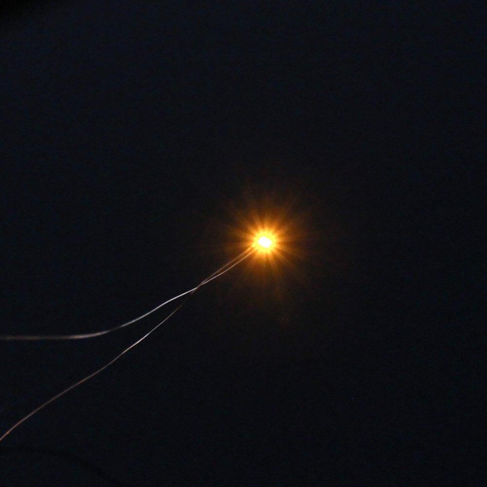 Миниатюрный SMD 0402 чип с медными выводами для моделей и диорам, желтый, 20 штук, провод 0,1 мм, поезда, железные дороги, здания,