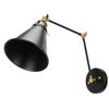 Wall Sconce E27 Vintage Industrial Metal Wall Lamp Arm Adjustable Bedside Reading Light AC85‑265V
