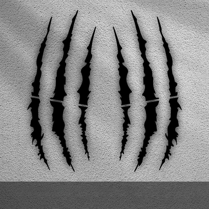 2 шт. наклейки на мотоцикл Monster Claw Scratch для мотокросса, виниловые наклейки для шлема Aprilia KTM Kawasaki YAMAHA SUZUKI HONDA