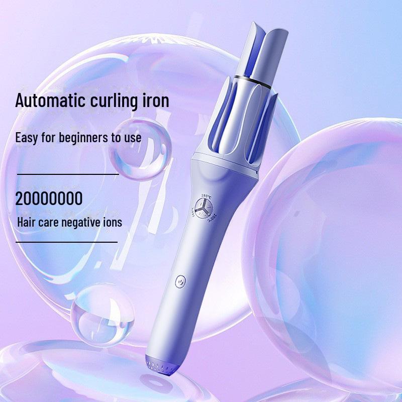 Электрическая вращающаяся автоматическая плойка — защита от ожогов, стойкие крупные волны и кудри, без склеивания волос