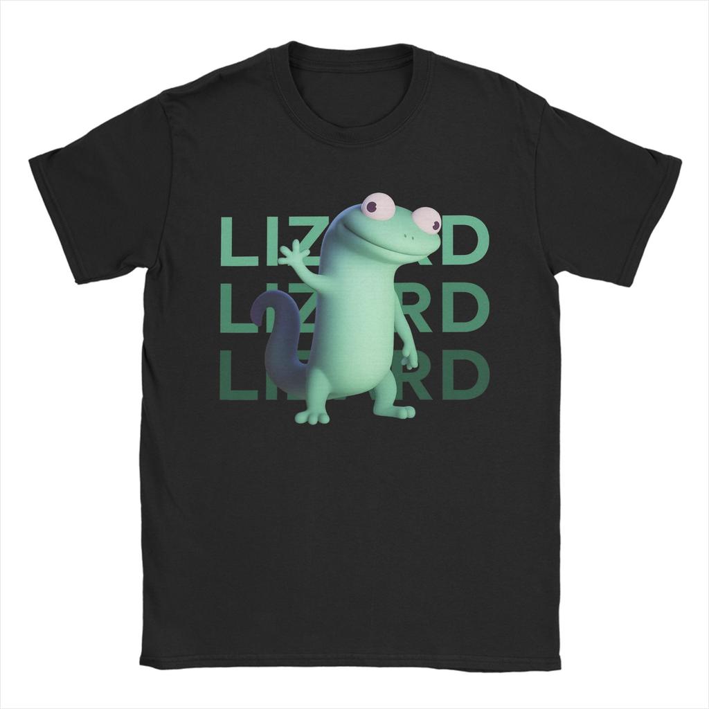 Унисекс Женская Футболка с Графическим Принтом Hoppersed Tom The Lizard Хлопковая Футболка Одежда