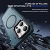For iPhone 15 Pro Max Case Compatible with MagSafe Lens Frame Kickstand TPU+PC Shockproof Phone Cover