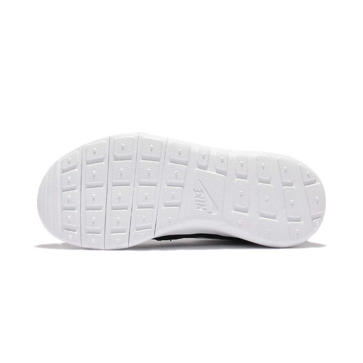 Nike Roshe One Flight Weight Кроссовки для бега с низким верхом, шнуровкой и круглым носком для детей Черно-белые 819690-008