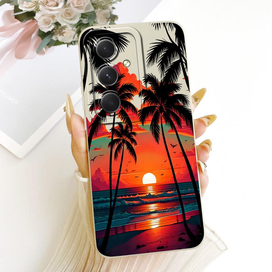 For Samsung Galaxy A24 4G Case SM-A245F Popular Flower Soft Protection Cover For Samsung A14 A34 A54 5G A546B A346B A146B Bumper