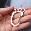 Easy Removal Key Holder Silver Color Key Ring Accessory Cute Kitten Key Ring With Buckle  Car Keys