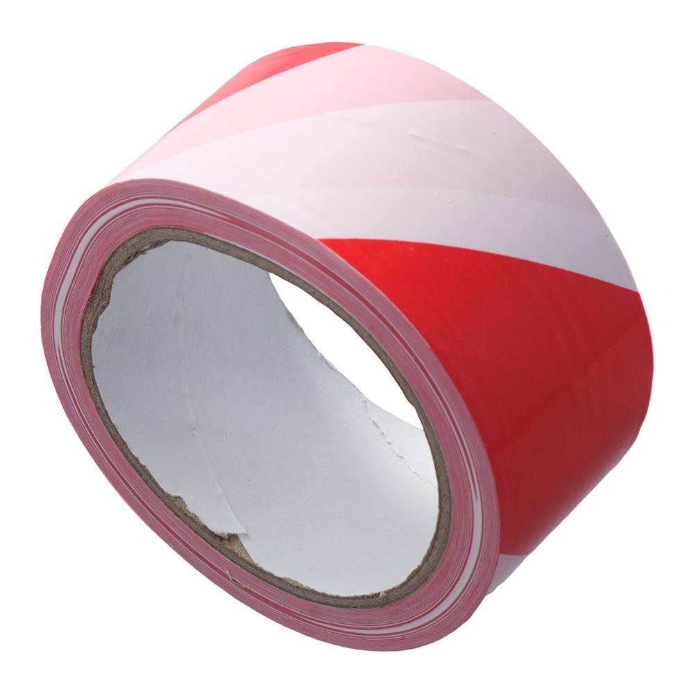 Construction Barrier Tape Non-Adhesive Red White Barricade Tape Safety Warning Tape Caution Tape