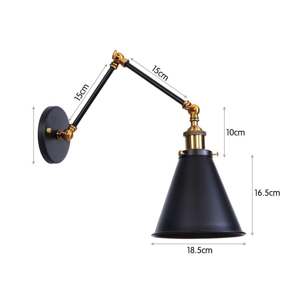 Американский Железный Арт Мульти Фестиваль НЛО Бар Ресторан Черный Индивидуальность Простая Спальня Декор Лампа для Спальни Настенный Светильник