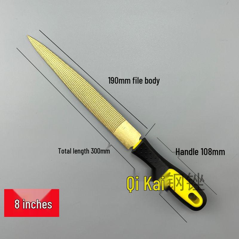 Золотой рашпиль по дереву - Мелкий и крупный зуб Полукруглый деревообрабатывающий инструмент