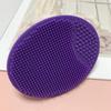 Silicone Baby Shampoo & Bath Brush - Facial and Round Face Wash Brush