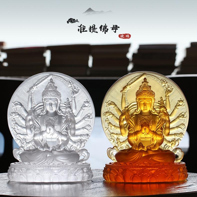 Цветная глазурь Кунди Бодхисаттвы Бскул-бье-ма, прикрепленная к золотым статуям Будды, тибетское тантрическое поклонение, декоративное украшение Будды