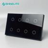 WIFI 8 Gang Smart Home Switch Wall Light Switches Work with Google Home, Alexa and Tuya App "smart Life"