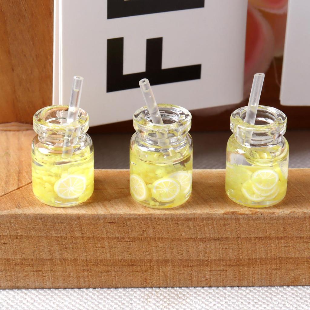 Ручная работа Миниатюрные аксессуары для еды и напитков для кукольного домика: Торт, Сок, Тарелки