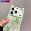 Милый Чехол-Подвеска с Ушками Кошки и Бабочкой Прозрачный для iPhone 17e 16 15 14 13 12 Pro Max 17 Air 11 Большое Окно Мягкие Края
