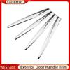 4 шт./компл., внешняя дверная ручка автомобиля, декоративная наклейка, отделка для BMW X1 F48 2016 2017 2018, стиль