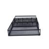 Desk Organizer Tray DIY Stable Prevent Slip Metal Mesh Desktop Storage Tray for Home School Office Supplies
