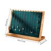 Bamboo Necklace Display Stand Multipurpose Safe Sturdy Exquisite Jewelry Display Stand for Store Home