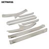 For Toyota Avalon 2018-  2024 Inner Exterior Door Sill Plate Scuff Guard Plate Welcome Pedal Entry Guard Accessories