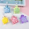 Tortoise Keychain Cute Animal Cartoon Key Pendant Decorative Soft Stuffed Plush Toy Keyring Sea Turtle Car Bag Pendant