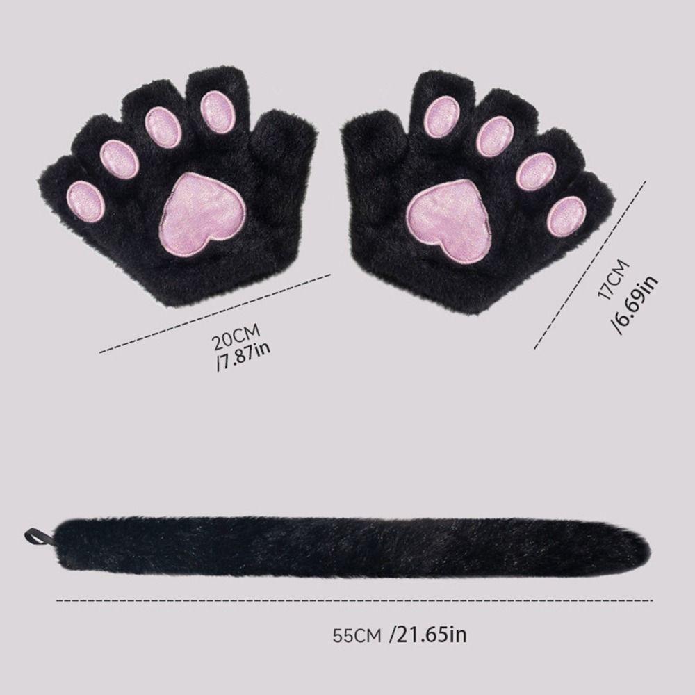 Набор повязок на голову с кошачьими ушками Jk Кошка Женщина Хэллоуин Нарядная милая косплей головной убор Девушка/Женщина