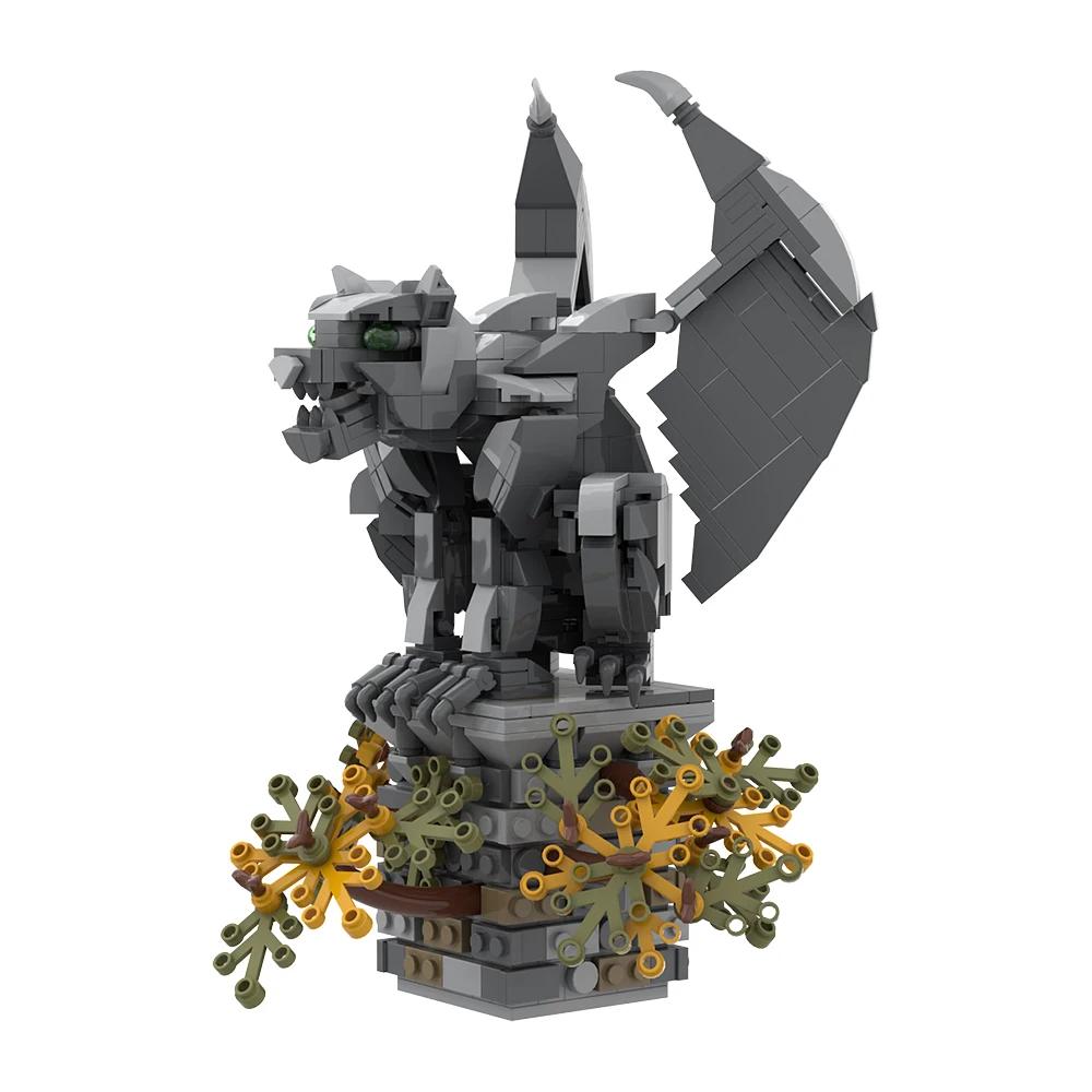 Gobricks MOC Мифические существа V: Гаргулья Кирпичики Модель Строительные Блоки Игрушки Подарок