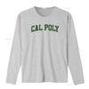 Cal Poly Mustangs Винтажный логотип-арка Официально лицензированная футболка винтажная Стирка мода Удобная дизайнерская одежда Немного