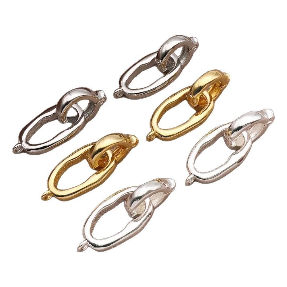 3pcs DIY Necklace Clasp Copper Handmade Necklace Clasp Jewelry Connector Buckle Jewelry Making