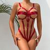 Erotic Lingerie Sexy Ribbon Splicing Bodysuit