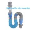 Plastic Drainage Pipe Odor-proof Drainage Hose Flexible Drain Pipe  Bathroom Accessories