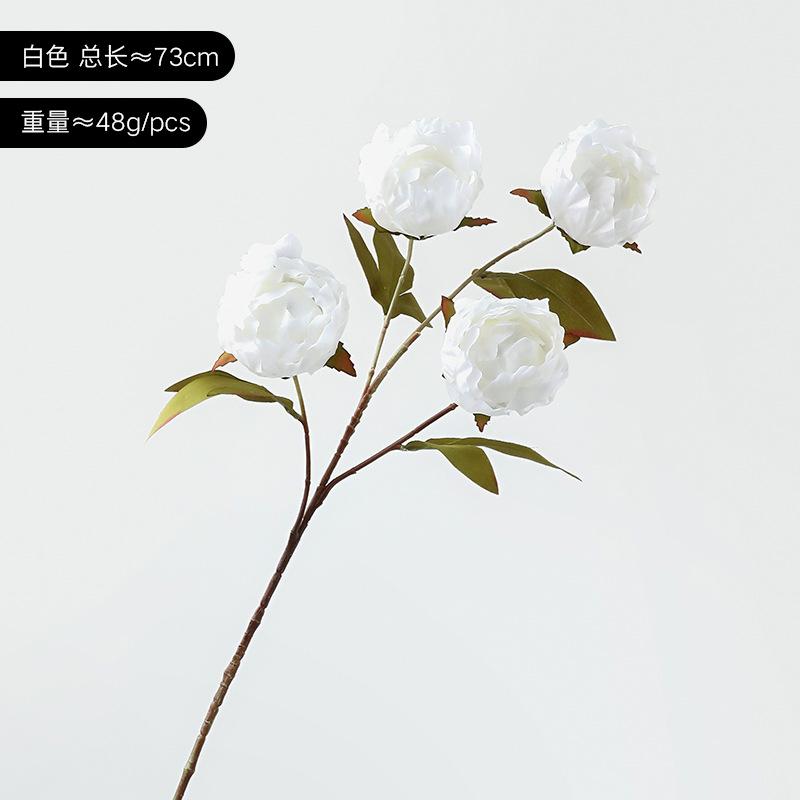 Peony imitation peony simulation flower wedding arrangement photo props fake bouquet
