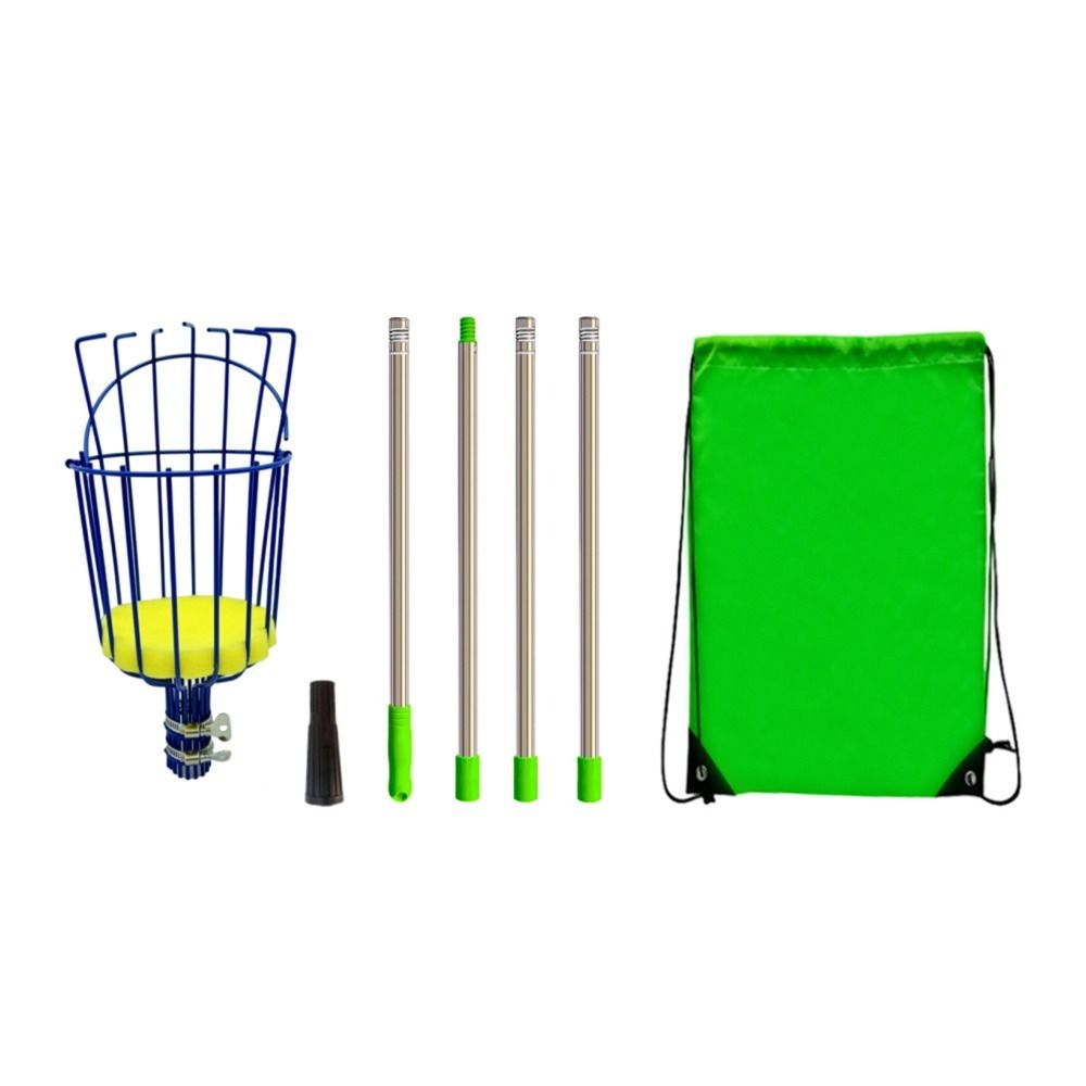 Высотный сборщик фруктов с корзиной Сборщик фруктов Инструмент для сбора фруктов Полюс для сбора фруктов