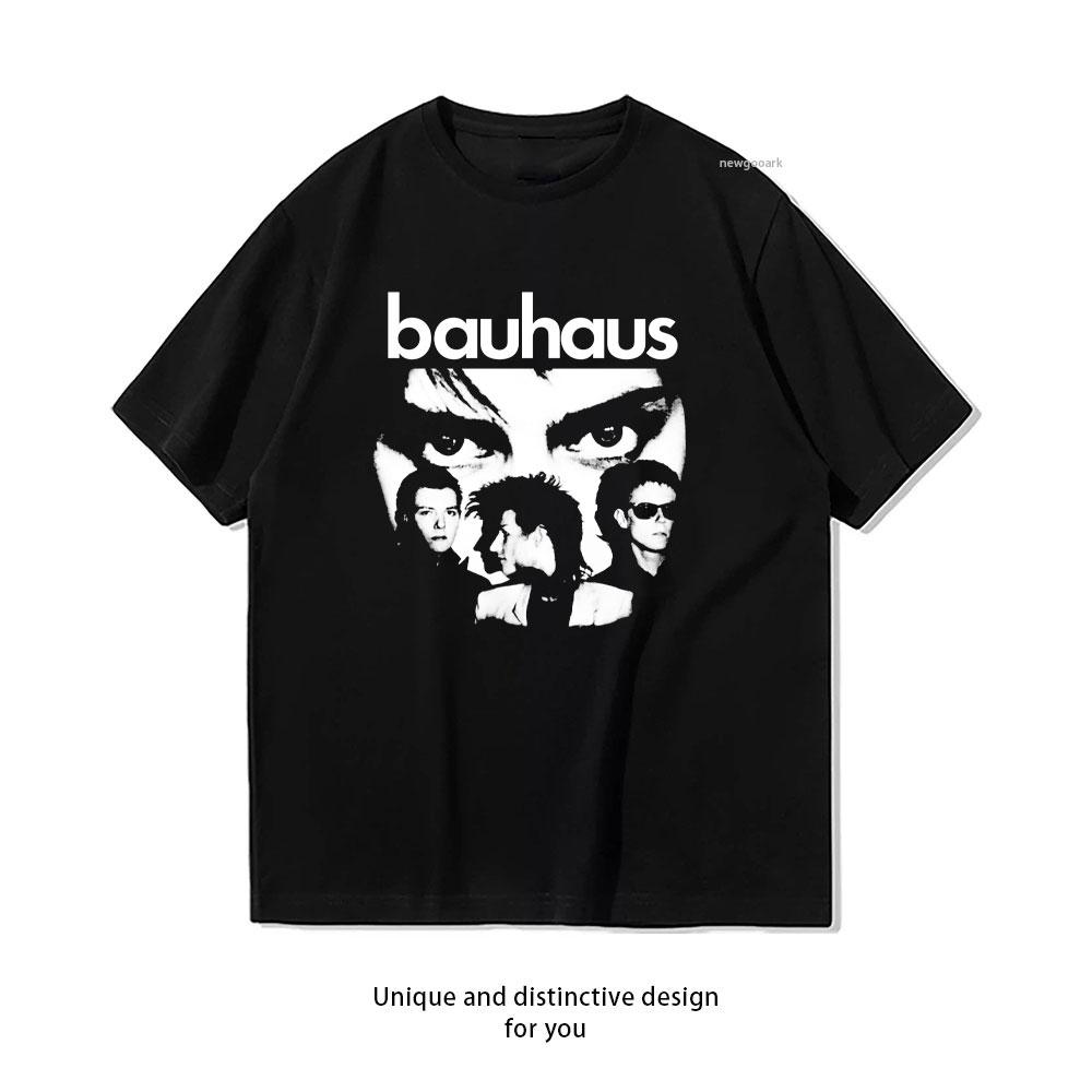 90s Vintage Goth Band Bauhaus Graphic T Shirts Man Fashion Casual High Quality Cotton T Shirts Streetwear Tops Tee Camisetas