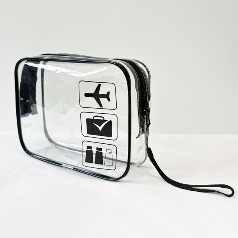 Прозрачная косметичка из ПВХ для женщин на молнии, прозрачные косметички, косметичка для путешествий, органайзер для хранения туалетных принадлежностей для ванной, моющийся мешок