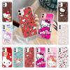 Case for Samsung A04 A14 A23 A34 A54 M23 M33 M52 M53 Realme 10 9 C30S C35 C55 VIVO Y02S Y21 Y51 X80 Pro Transparent Cover LI8 Lovely Hello Kitty