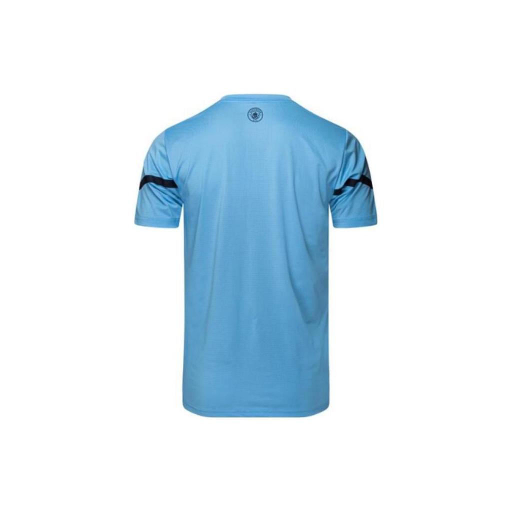 Puma Manchester City Football Club Pre-Match Training Short Sleeve T-Shirt Men Tops Blue 764504-08