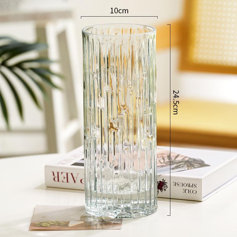 Минималистичная прозрачная стеклянная ваза для гидропонных цветов - Элегантный декор для дома и спальни