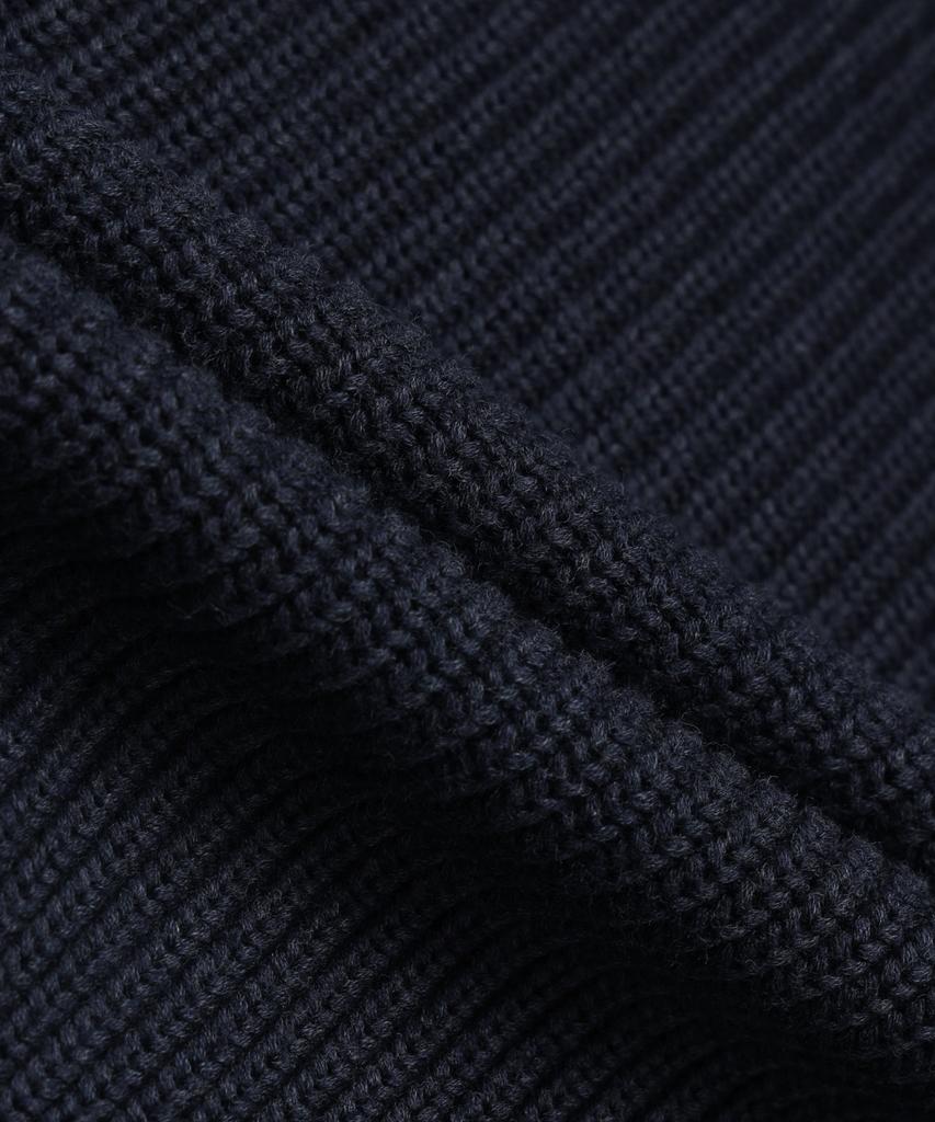 BROOKS BROTHERS Cotton Military Half-Zip Sweater (Navy) (Bbwrmmg401)