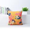 Elegant Vivid Flower Floral Plants Linen Pillow Case Decorative Cushion Cover 18