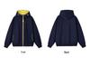 Men's Autumn Winter Color Block Zipper Hoodie - Trendy and Casual Hooded Sweatshirt