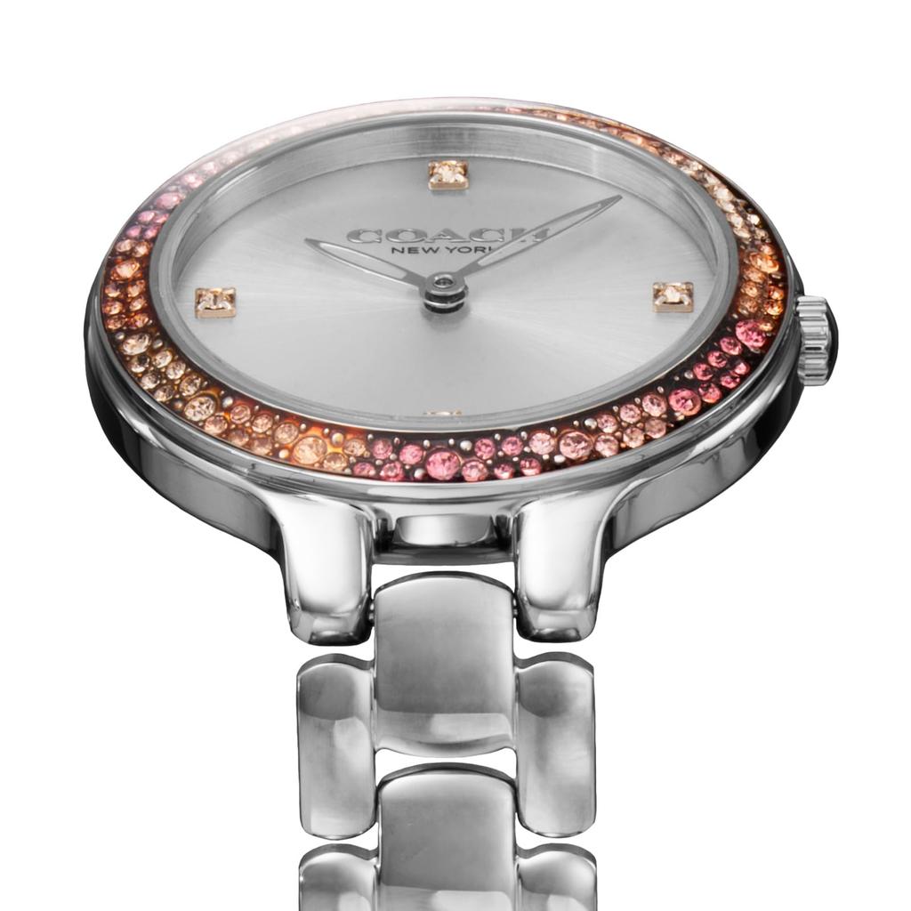 Часы CHELSEA Silver Dial Quartz Daily Waterproof Mineral Glass 32mm 14504165 Silver [Coach] Женские [Товар]