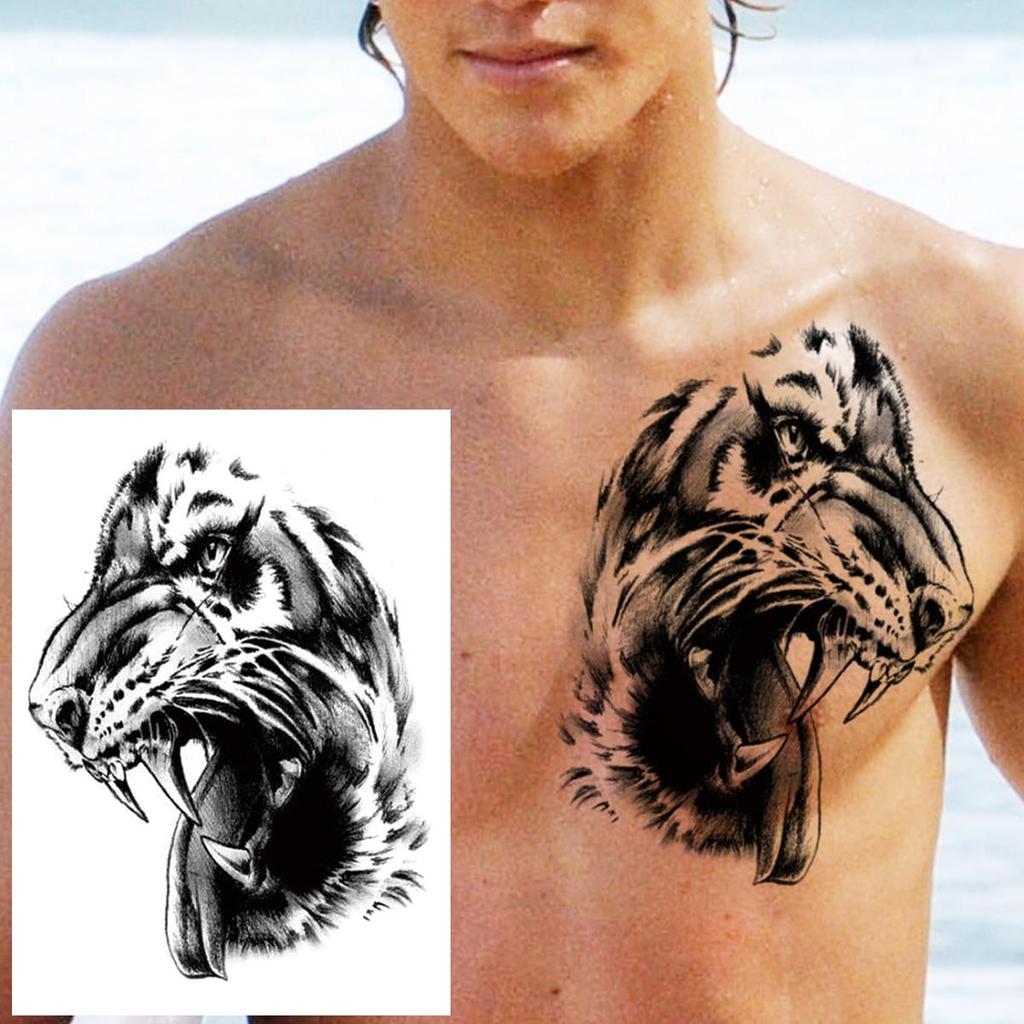 Временная татуировка в виде совы, леса, для мужчин, женщин, детей, мальчиков, льва, поддельные татуировки монстра, наклейка, компас, черная переноса воды, татуировки, рука