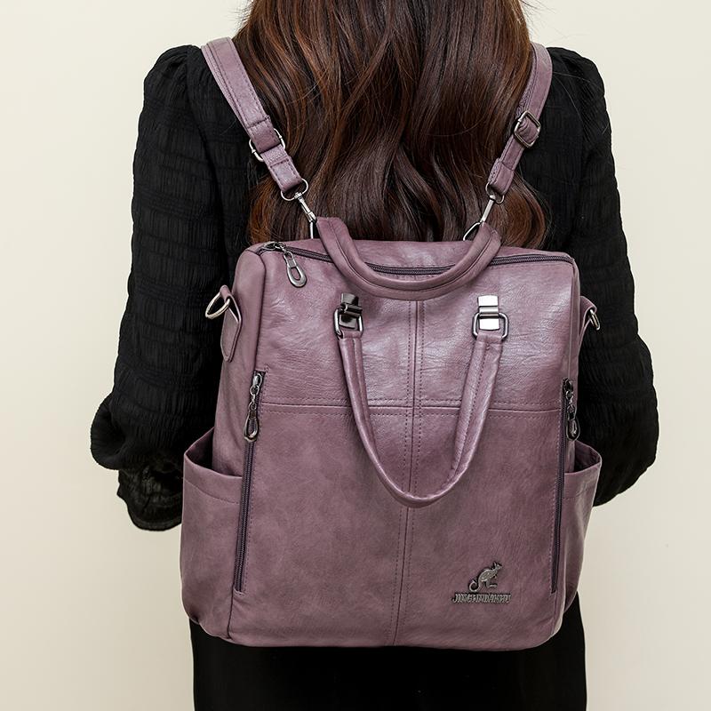 Женская многофункциональная сумка-рюкзак большой вместимости