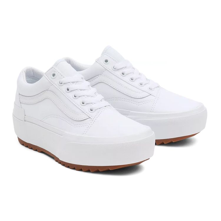 Vans Old Skool Stacked True White Gum Unisex Sneakers VN0A4U15L5R